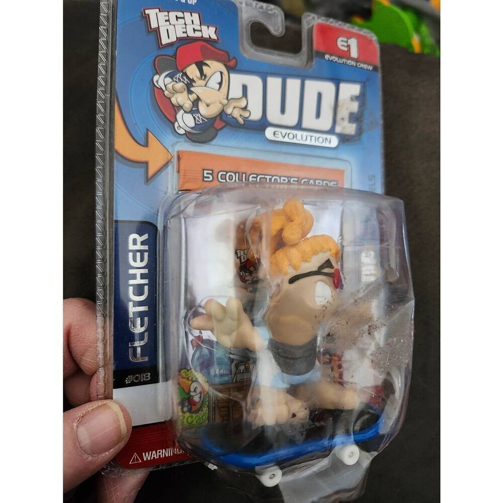 Tech Deck Dude Evolution Crew collectible figure named Fletcher.